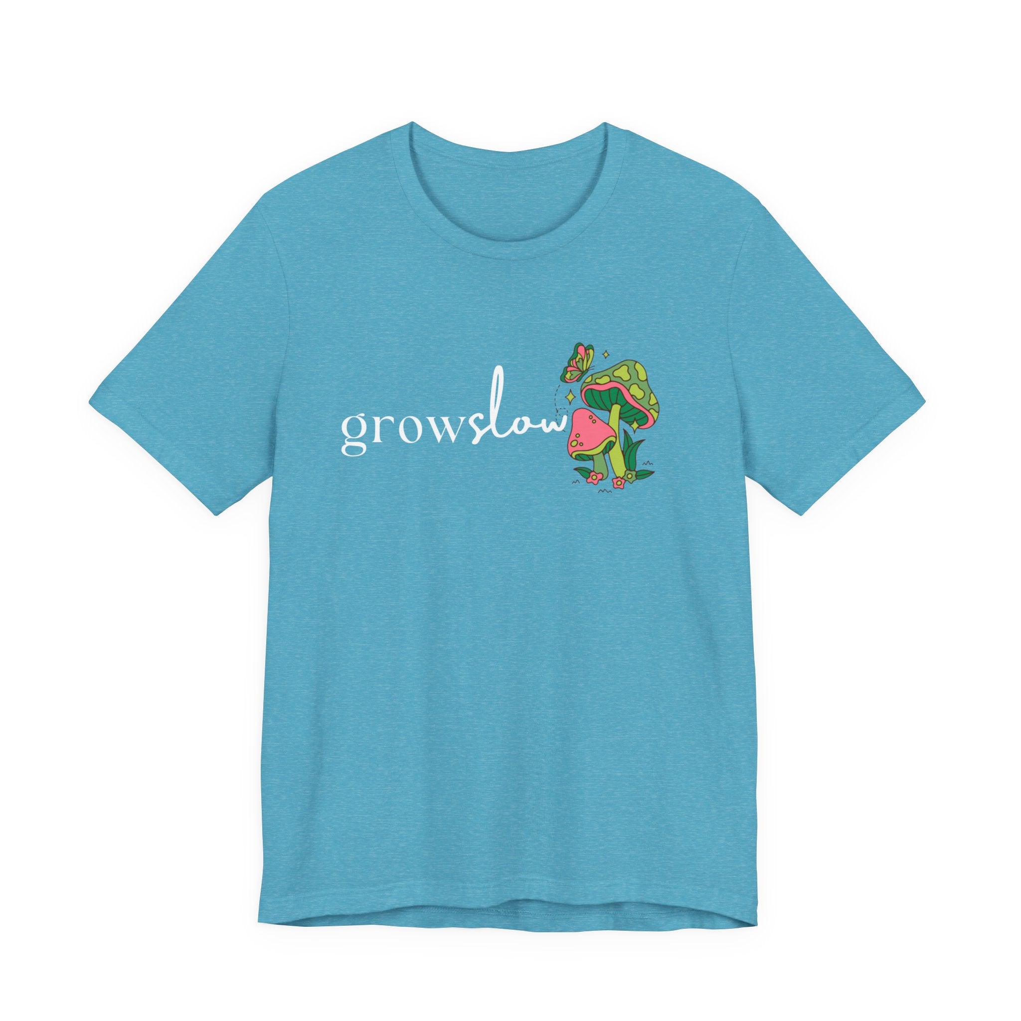 Grow Slow Mushroom T-Shirt — Botanical Relaxation Tee