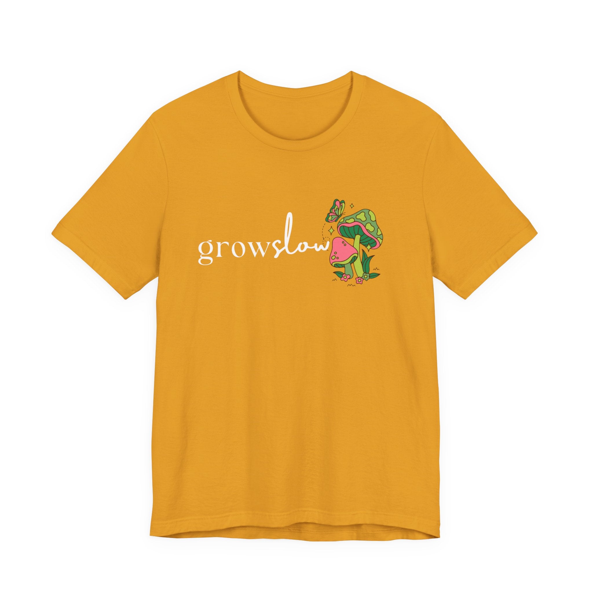 Grow Slow Mushroom T-Shirt — Botanical Relaxation Tee
